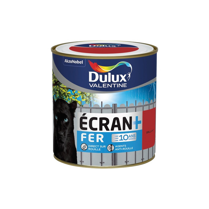 DULUX VALENTINE ECRAN FER BRI.0.5L ROUGE AGRICOLE DULUX VALENTINE - 5267306