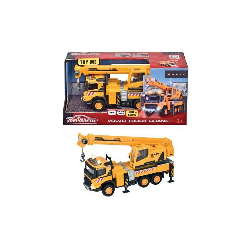 Majorette - Volvo Camion Grue - Des 3 Ans