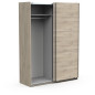 Armoire GHOST - Décor chene kronberg - 2 Portes coulissantes - L.148 x P.59,9 x H.203 cm - DEMEYERE