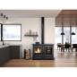 7016050-CUISINIERE A BOIS - ALASKA - NOIRE NORDICA - ALASKANOIRE