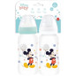 Lot de 2 biberons THERMOBABY MICKEY COOL - 360ml - Anti coliques - Débit 3 positions