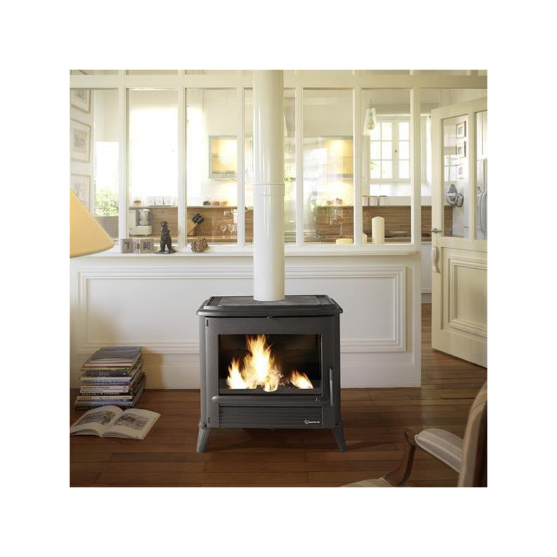 Poêle à bois en fonte Kazan anthracite 9kW - Invicta - Invicta