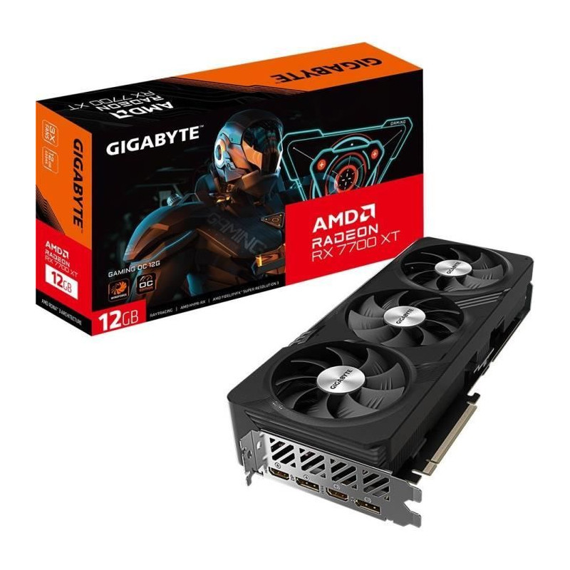 GIGABYTE - Carte Graphique - Radeon RX 7700 XT GAMING OC 12G