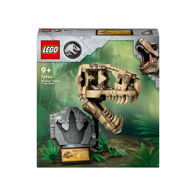 LEGO® Jurassic World 76964 Les fossiles de dinosaures le crâne du T. Rex