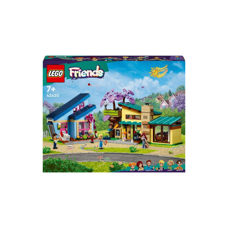 LEGO® Friends 42620 Les maisons familiales d’Olly et de Paisley