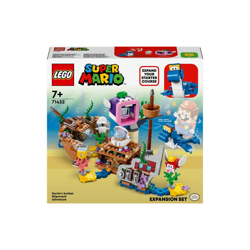 LEGO® Super Mario™ 71432 Ensemble d extension Aventure dans l épave engloutie avec Dorrie