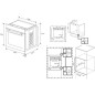 Four encastrable Pyrolyse Chaleur tournante et brassée BEKO BCBIS14300MPSE Inox - Porte froide - 72L - 59,4 cm