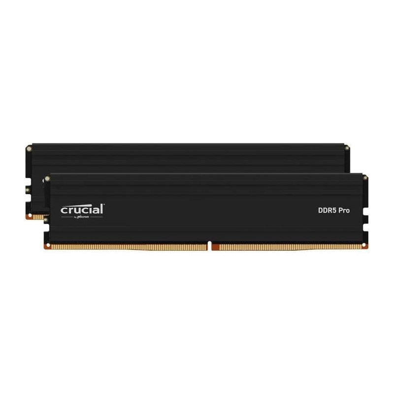 Mémoire RAM - CRUCIAL - PRO DDR5 - 48Go (2x24Go) - DDR5-6000 - UDIMM CL48 (CP2K24G60C48U5)