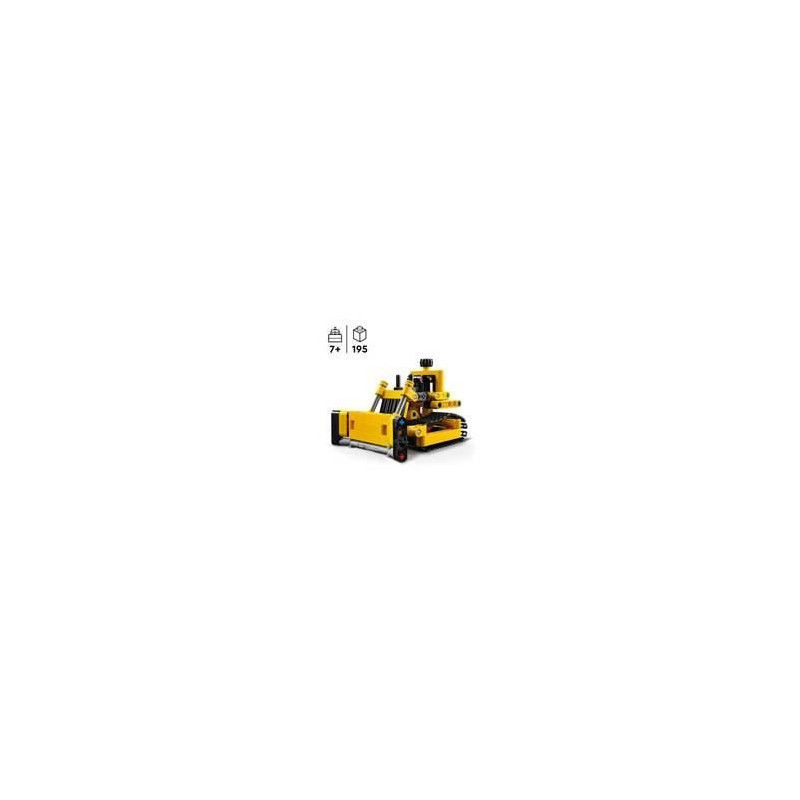 LEGO 42163 Technic Le Bulldozer, Jouet de Construction pour Enfants, Véhicule Excavateur