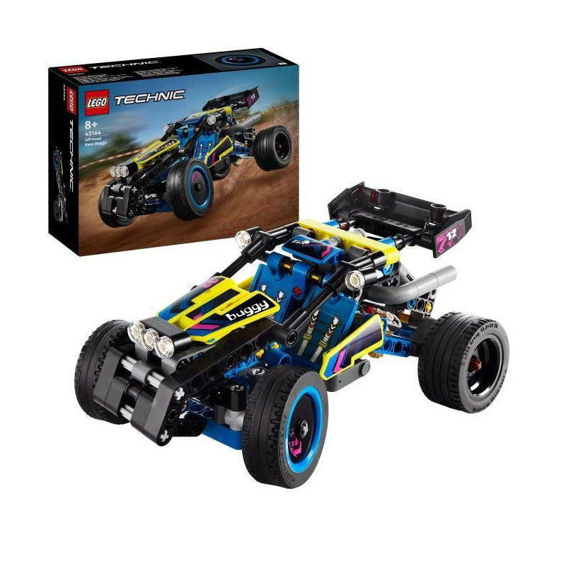 LEGO 42164 Technic Le Buggy Tout-Terrain de Course, Véhicule de Rallye, Jouet de Construction de Voiture de Course