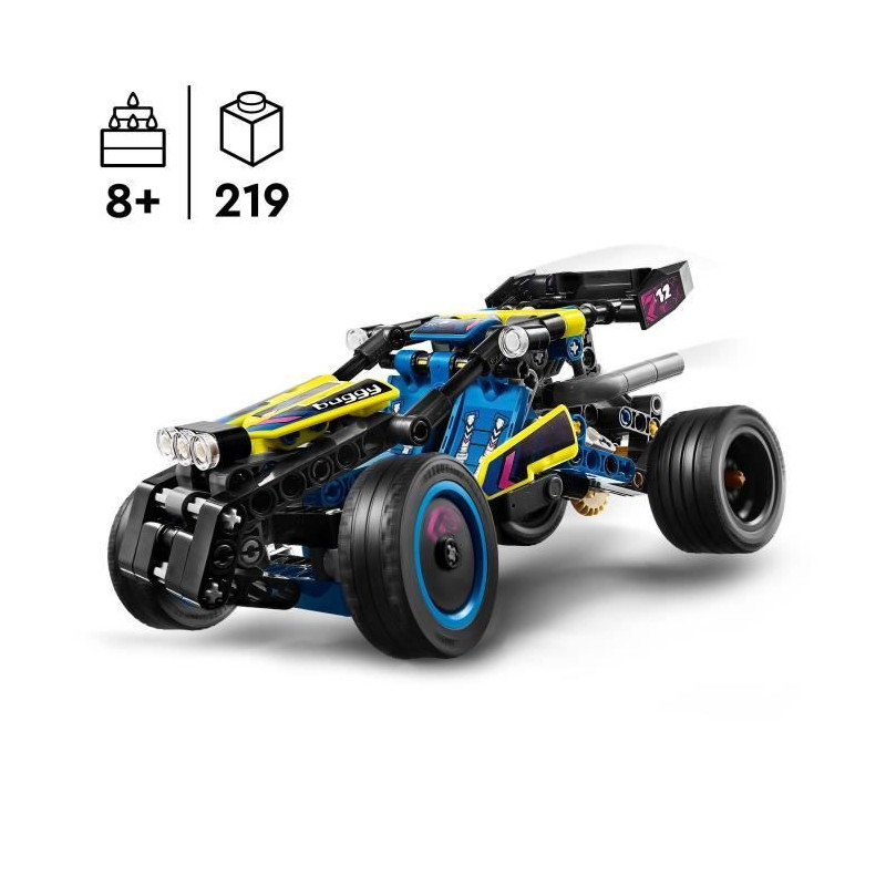 LEGO 42164 Technic Le Buggy Tout-Terrain de Course, Véhicule de Rallye, Jouet de Construction de Voiture de Course