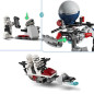 LEGO 75372 Star Wars Pack de Combat des Clone Troopers et Droides de Combat, Jouet avec Speeder Bike et Figurine