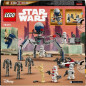 LEGO 75372 Star Wars Pack de Combat des Clone Troopers et Droides de Combat, Jouet avec Speeder Bike et Figurine