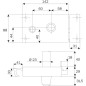 Serrure ZENITH 542 horizontal fouillot cylindre de 40 gauche ISEO 25030405.5