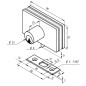 Serrure de vitrine 1 cylindre Chromé mat STREMLER 1450.31.0