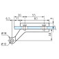 Paire de paumelles pour feuillure de 35 lagune Chromé Mat STREMLER 4200.31.0 X 2