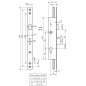 Serrure 3 points coffre 92MTX T7 45 T24 METALUX F1T7450200