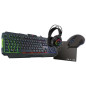 Combo Gaming 4 en 1 - Clavier rétroéclairé / Souris rétroéclairée/ Casque + Tapis de souris - THE G-LAB - COMBO-ACTINIUM/F