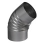 Coude plissé 45° aluminium 125 mm TOLERIE GENERALE 394125