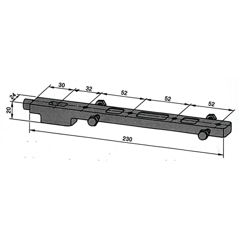 Bras du bas 7422 pour pivot BTS DORMA 46010002