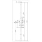 Mécanisme CAVITH 4541 A2P3 horizontal tirage droit coloris or ISEO 9704HTCA01.5