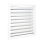 Grille de ventilation 200x200mm aluminium blanc RAL9010 RENSON 411226