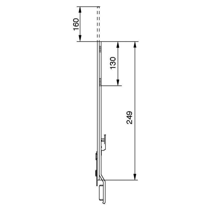 RALLONGE MALE 590MM 1G