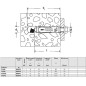 Chevilles à douille acier électro zingué pour fixations lourdes TA M8 6X56 boîte de 50 FISCHER 90246