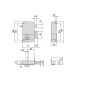 Serrure monopoint vertical tirage droite cylindre de 50mm sur numéro BC1534 CISA 3005035000BC1534