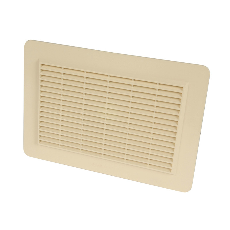 Grille de ventilation en applique rectangulaire pour façades type 200cm² sable NICOLL 1GAPM2