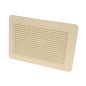 Grille de ventilation en applique rectangulaire pour façades type 200cm² sable NICOLL 1GAPM2