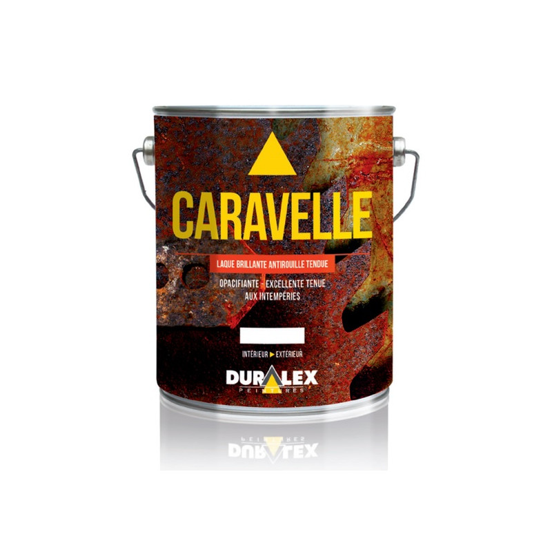 Laque brillante antirouille de finition Caravelle gris clair 3L DURALEX 108100541