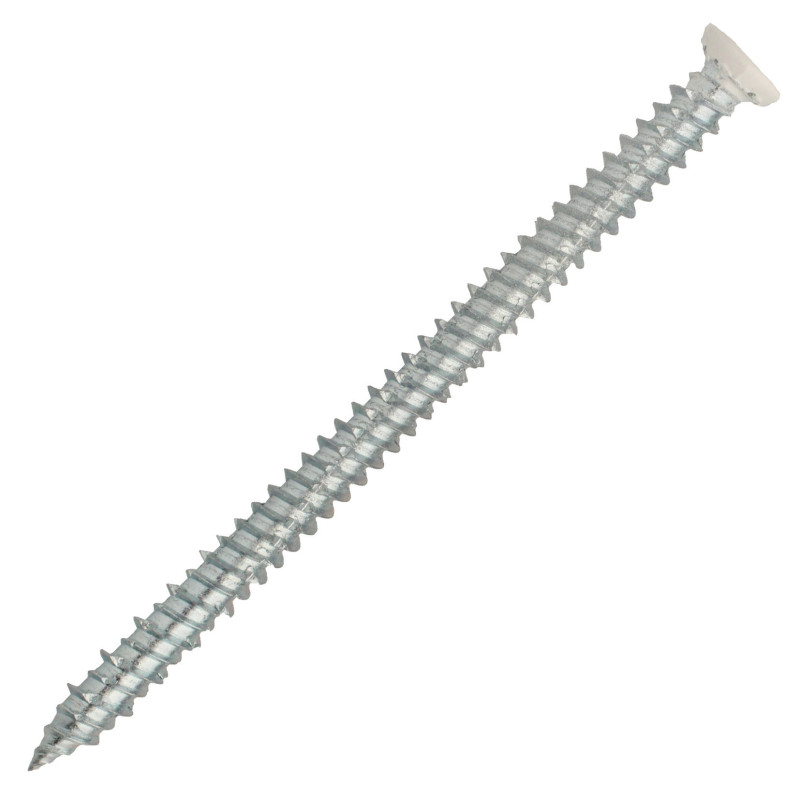 Vis de fixation béton tête fraisée blanche T30 7,5x182 en boîte de 100 SCELL IT VFD75182F