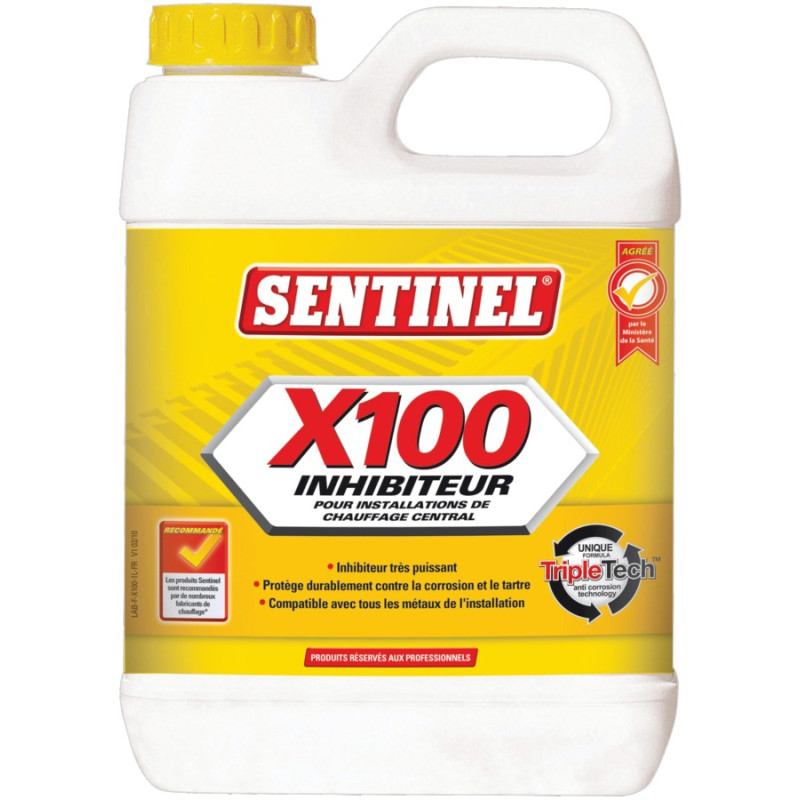 Inhibiteur X100 pour chaudière bidon 1 l SENTINEL X100L 12X1L EXPB