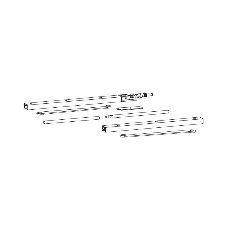 Kit bandeau à encastrer G96 GSR SUP 700 mm DORMA 52001801