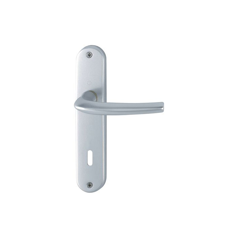 Ensemble SAN DIEGO petit model type clé L finition F1 aluminium aspect argent HOPPE 3230320