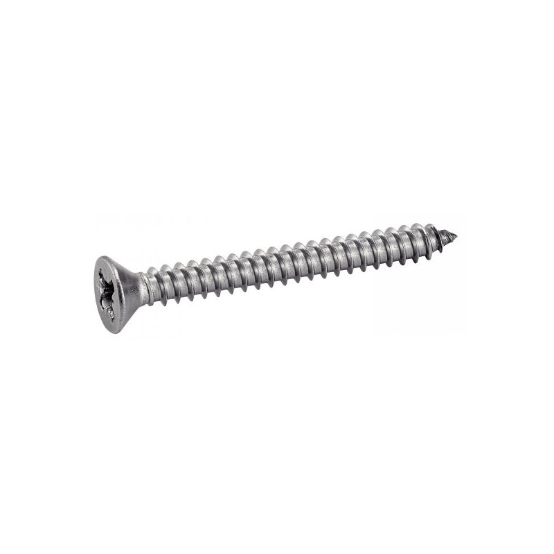 Vis à tôle tête fraisée pozidrive inox A2 DIN 7982 4,8X13 boîte de 200 ACTON 624084,8X13