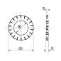 Rondelle éventail à denture extérieure AZ inox A2 DIN 6798A 4X8X1,5 boîte de 200 ACTON 625134