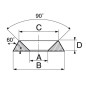 Rondelle cuvette nylon 6.6 NFE 27619 M6 boite de 200 pièces ACTON 865006