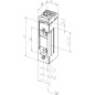 Gâche électrique 24V diodé à émission encastrée avec contact EFF EFF 1705RR F41