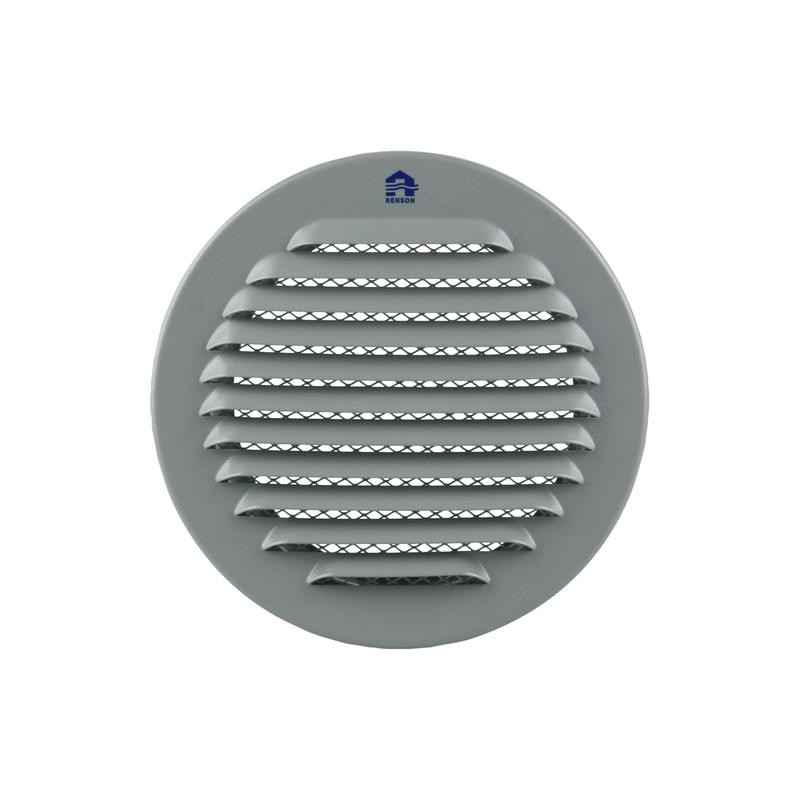 Grille ronde 435R 100mm aluminium gris RENSON 4352004