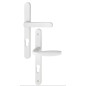 Ensemble sur plaque étroite entraxe 92mm New York type CLE I finition blanc HOPPE 3293347