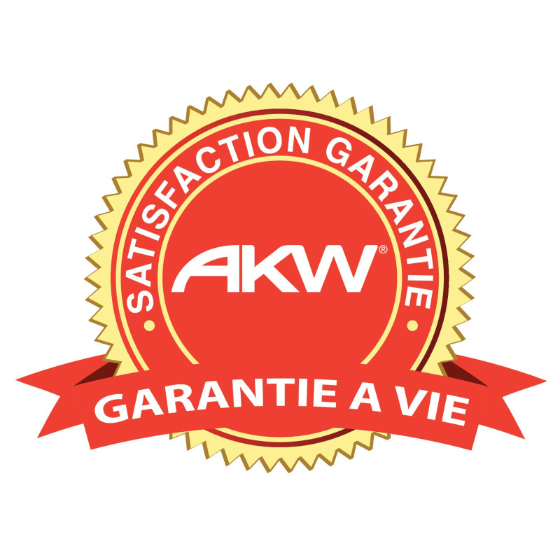 Barre d’appui en acier inoxydable recouvert d’epoxy droite 450 mm AKW 01241WH