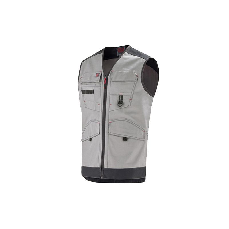 Gilet de travail TROWEL sans manches 9ATTUP gris noir T0 LAFONT LA 9ATTUP 887 0