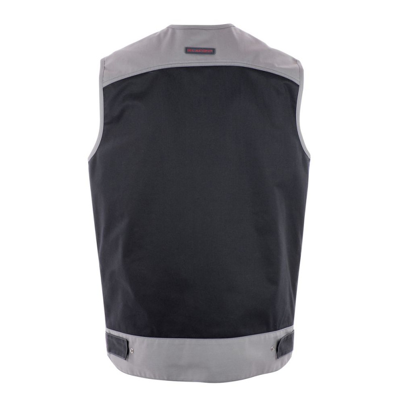 Gilet de travail TROWEL sans manches 9ATTUP noir gris T1 LAFONT LA 9ATTUP 985 1