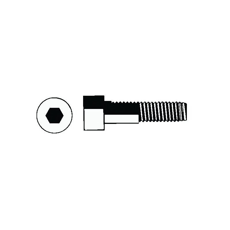 Vis à métaux tête cylindrique hexagonale creuse classe 8.8 DIN 912 6X70 boîte de 200 GFD 671602