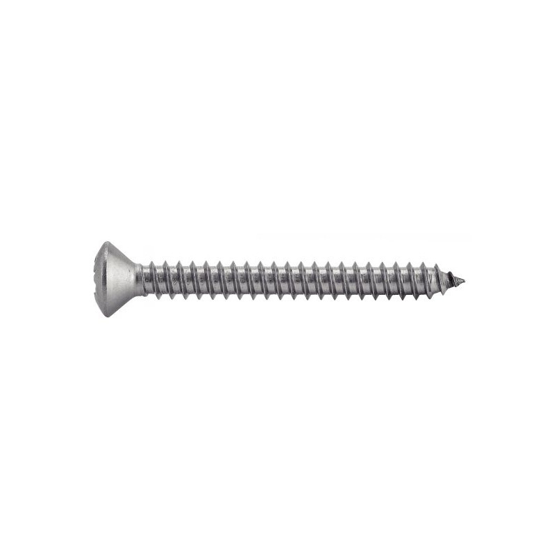 Vis à tôle tête fraisée bombée pozidrive forme C inox A2 DIN 7983 4,2X19 boîte de 200 ACTON 624114,2X19