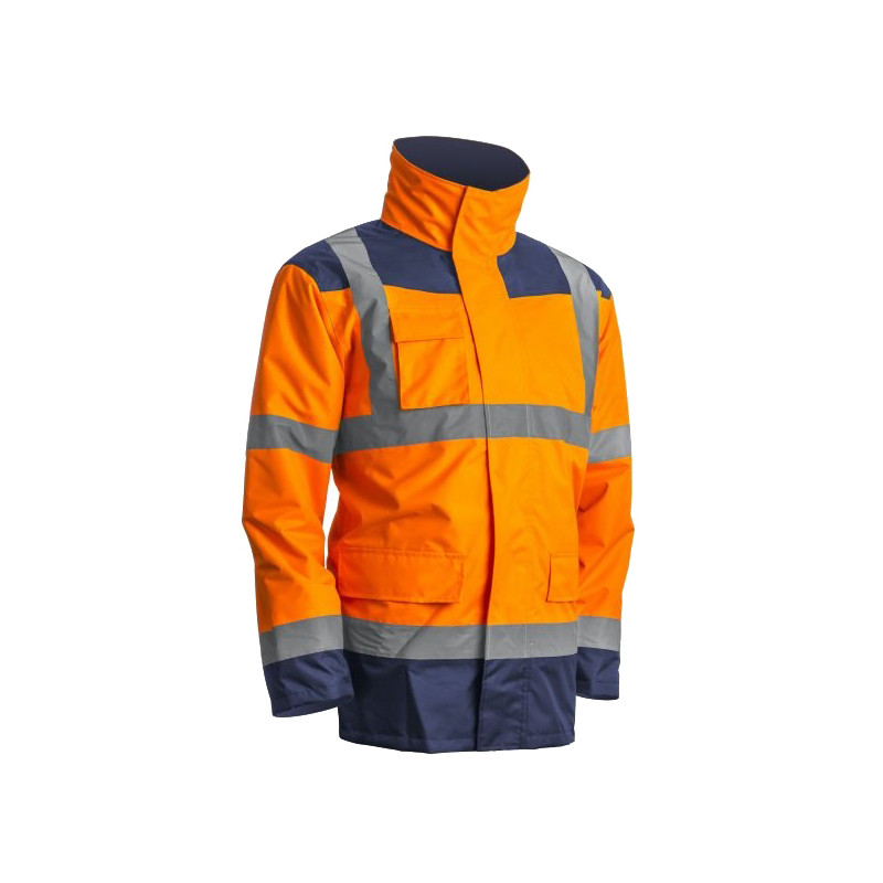 Veste KANATA PU HI VIZ 3M orange fluo marine TL COVERGUARD 7KANOL