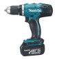 Perceuse visseuse 18V + 3 batteries 3Ah + chargeur + coffret MAKITA DDF453SFE3