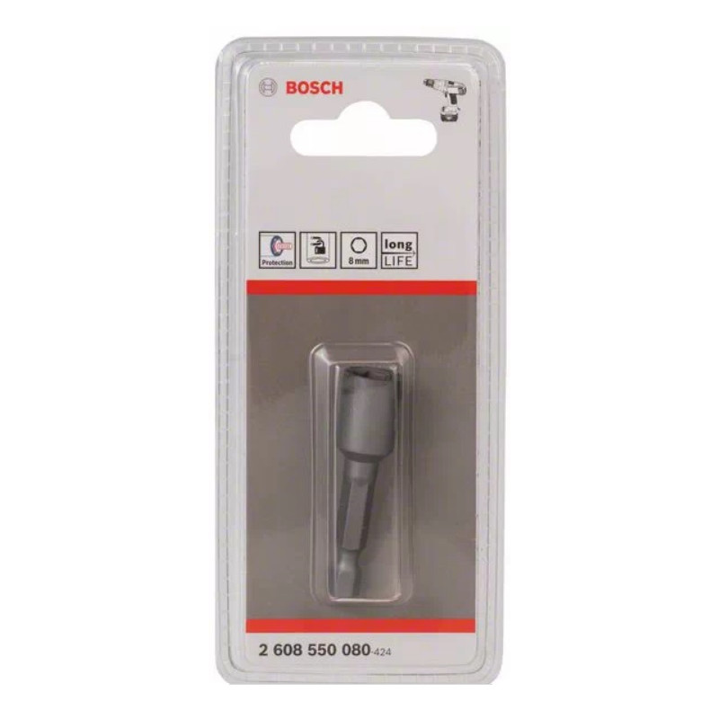 Douille de serrage 1 4 diamètre 8mm longueur 50mm BOSCH 2608550080